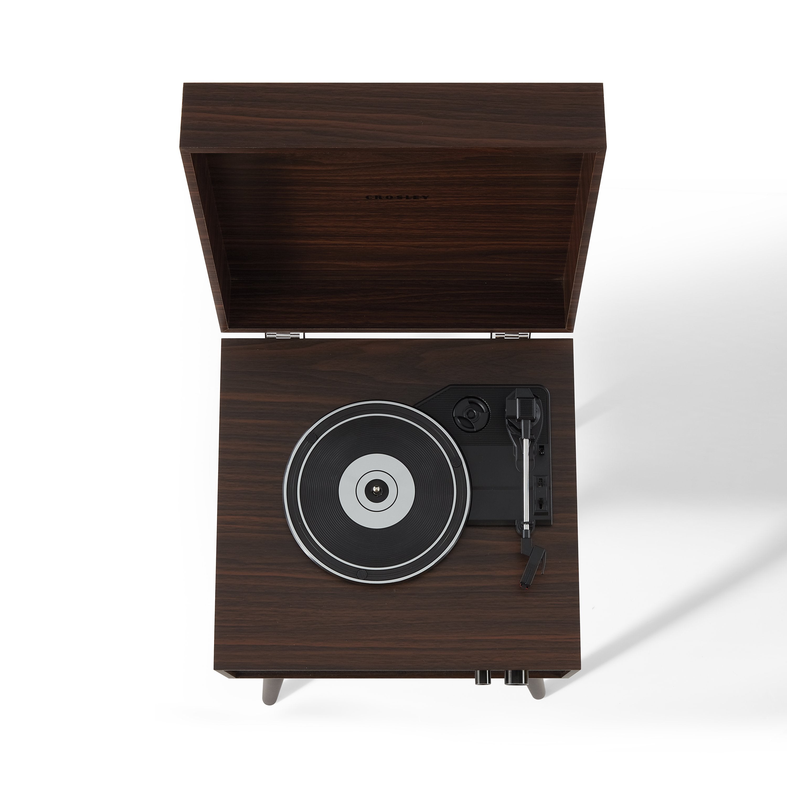 Image of Crosley Jasper Walnut Bluetooth Alıcılı Ayaklı Müzik Pikap Kahverengi