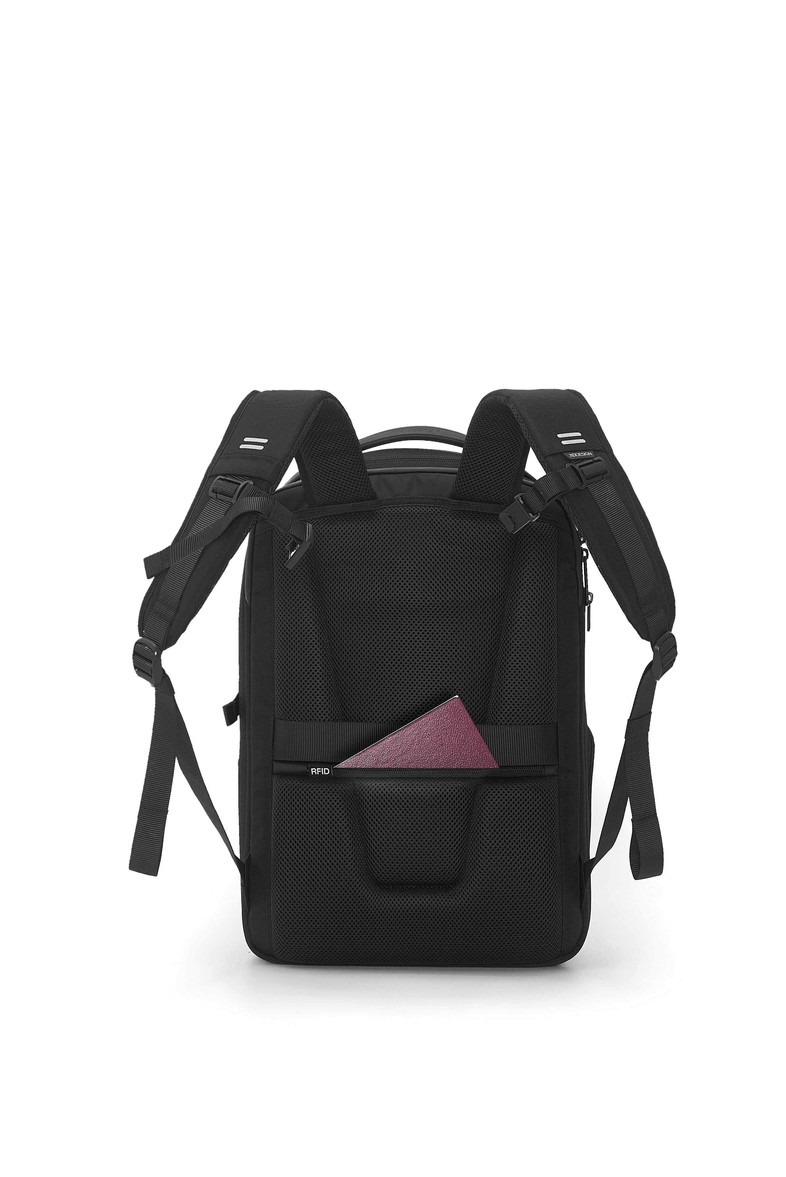 Image of XD Design Bizz 15.6'' Inç Uyumlu Suya Dayanıklı Hırsızlık Önleyici Sırt Çantası Siyah